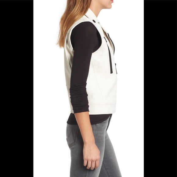🔥🔥DEREK LAM 10 CROSBY leather moto vest - Picture 7 of 17